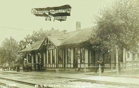 MC Chelsea MI Depot with plane